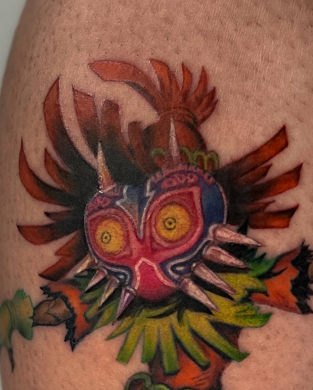 Majora’s Mask Inspired Fantasy Character Color Tattoo