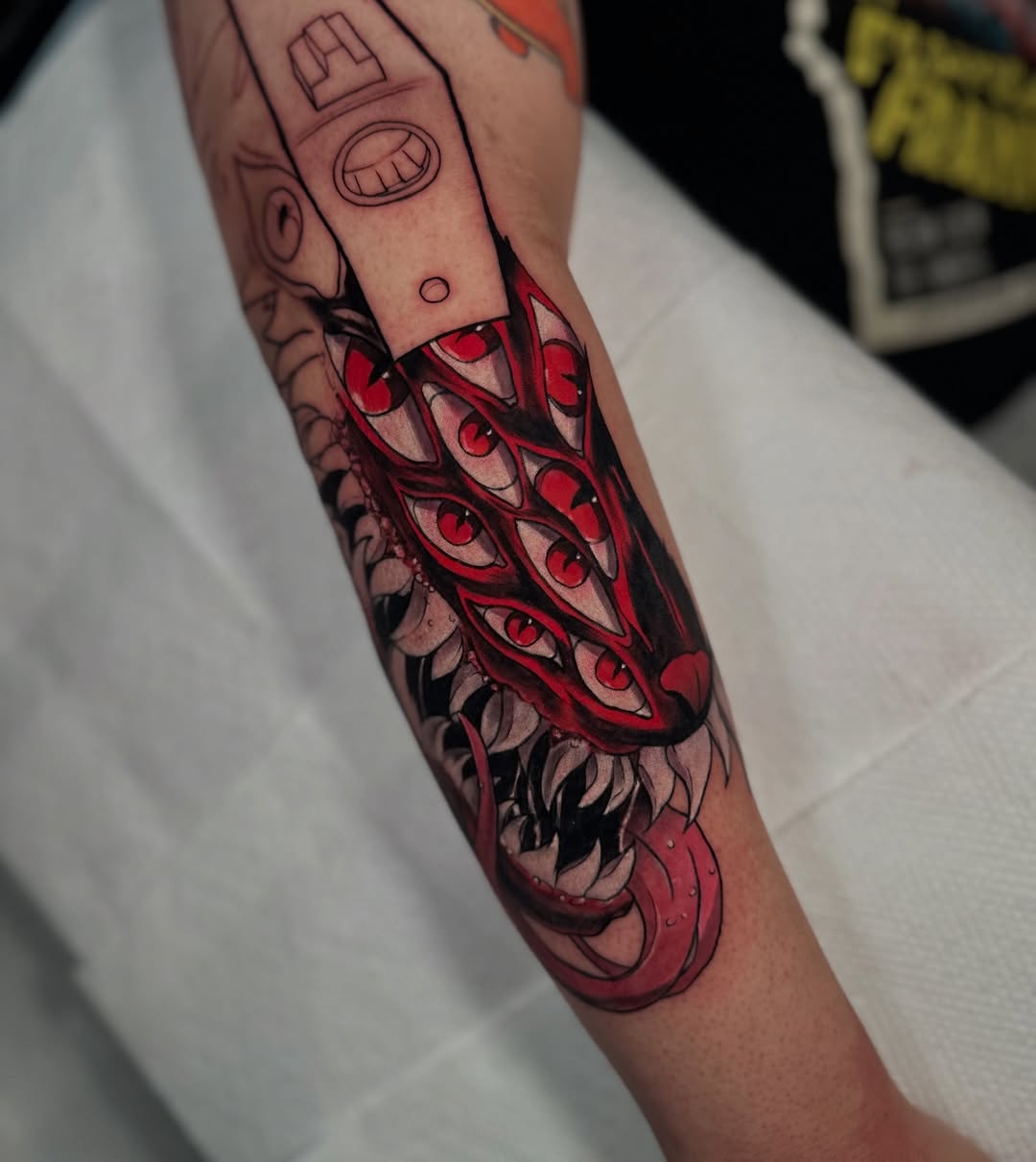 Hellsing-Inspired Demonic Blade with Watching Eyes