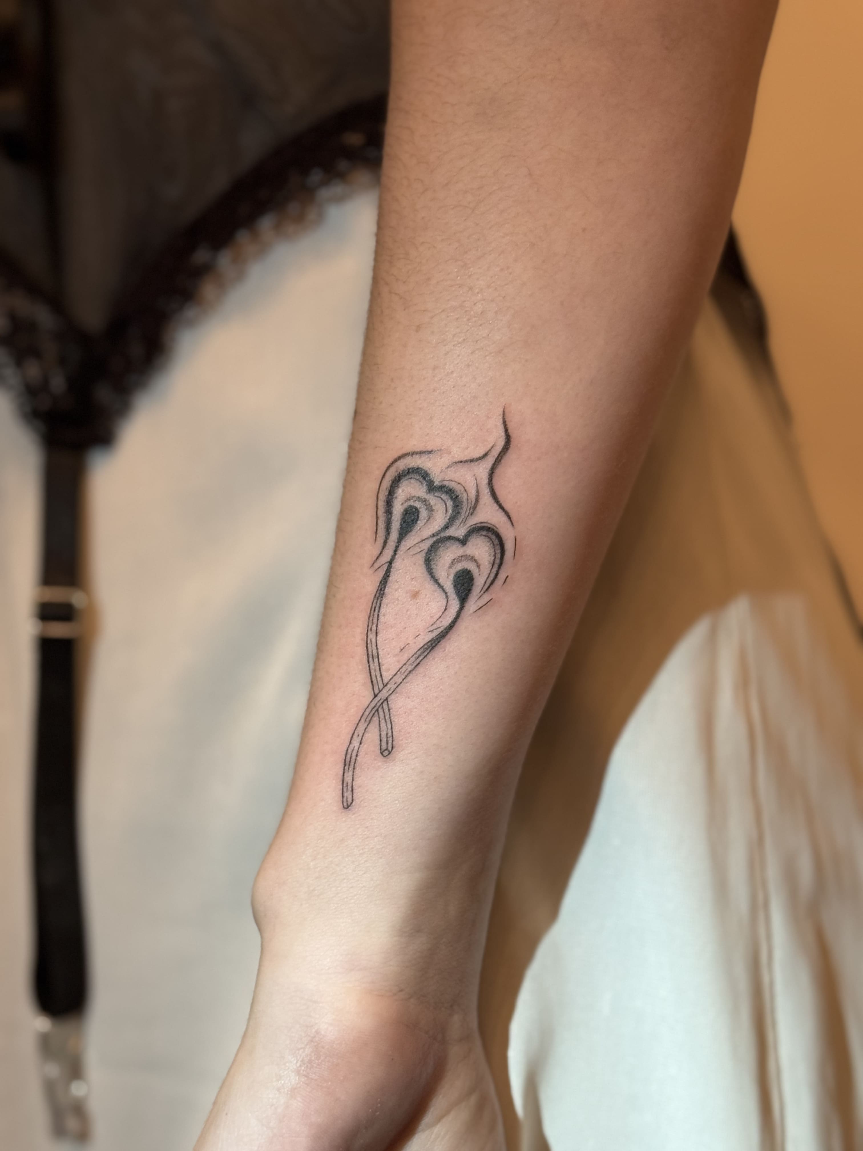 Twin Heart Flame Tattoo