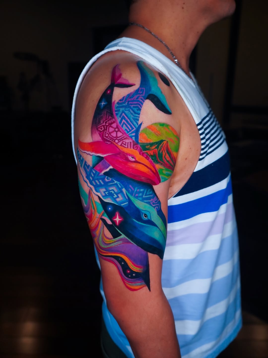 Psychedelic Ocean Life Color Sleeve