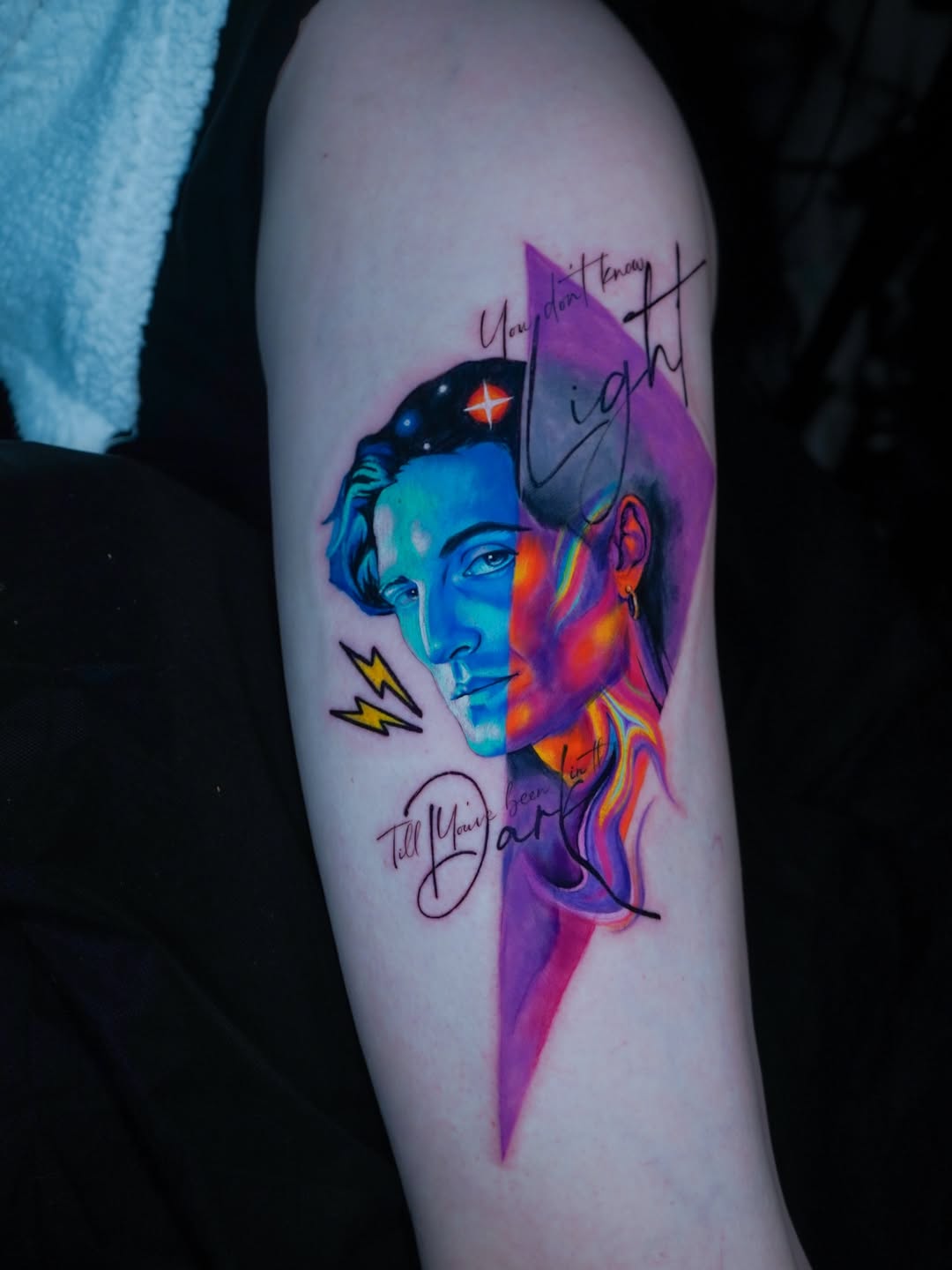 Duality Portrait in Neon Spectrum