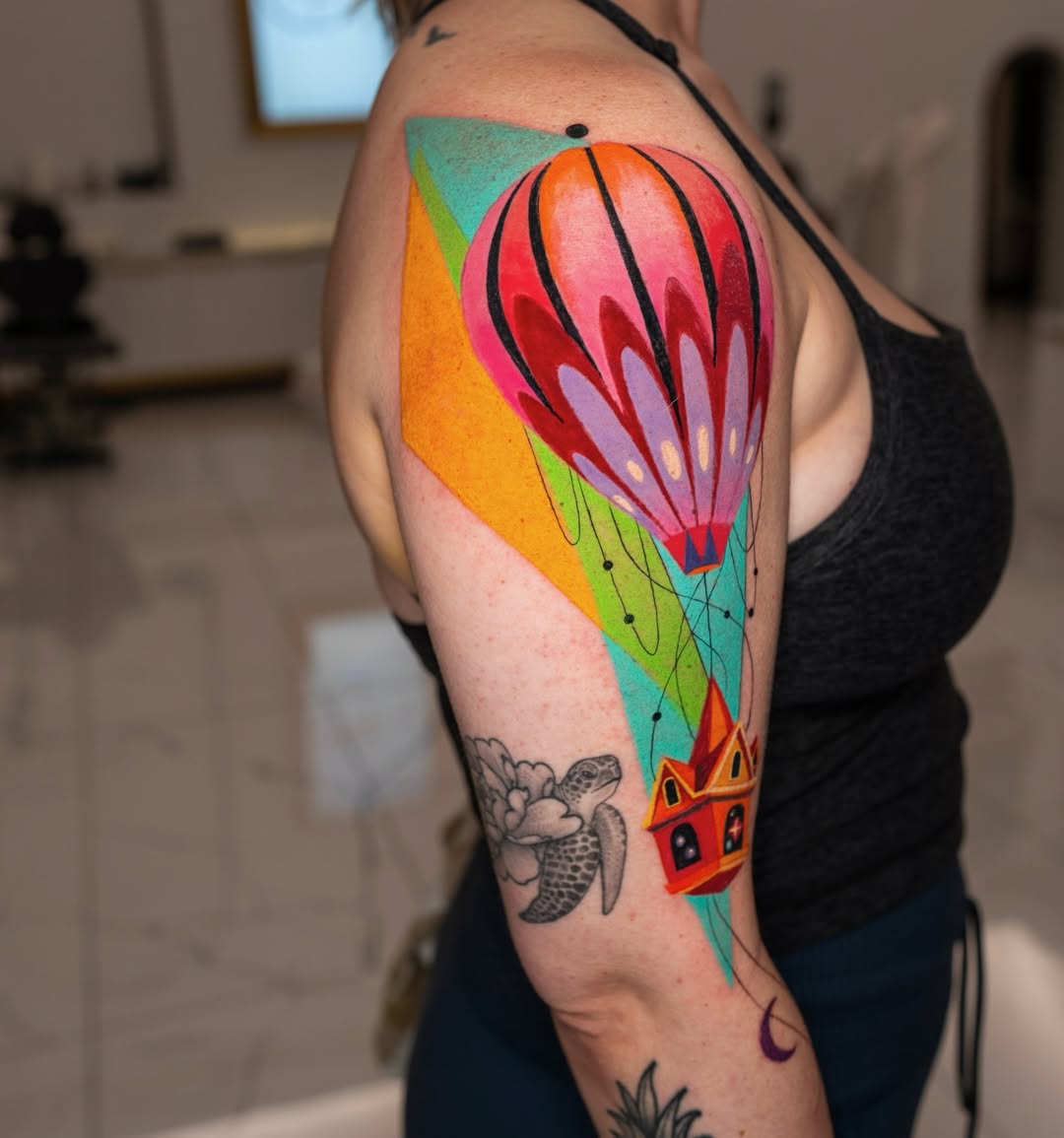 Surreal Hot Air Balloon Journey