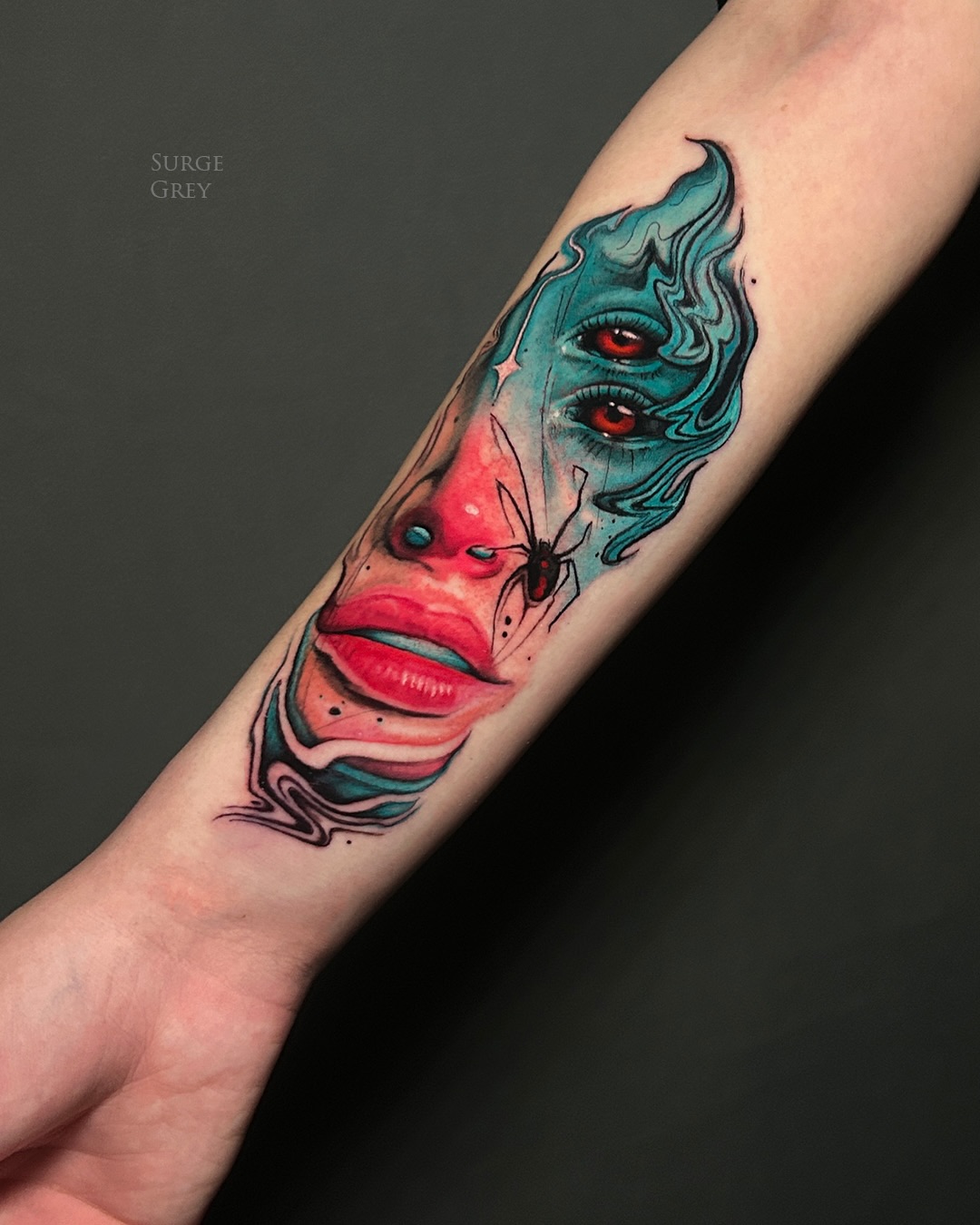 Surreal Twin-Eyed Portrait