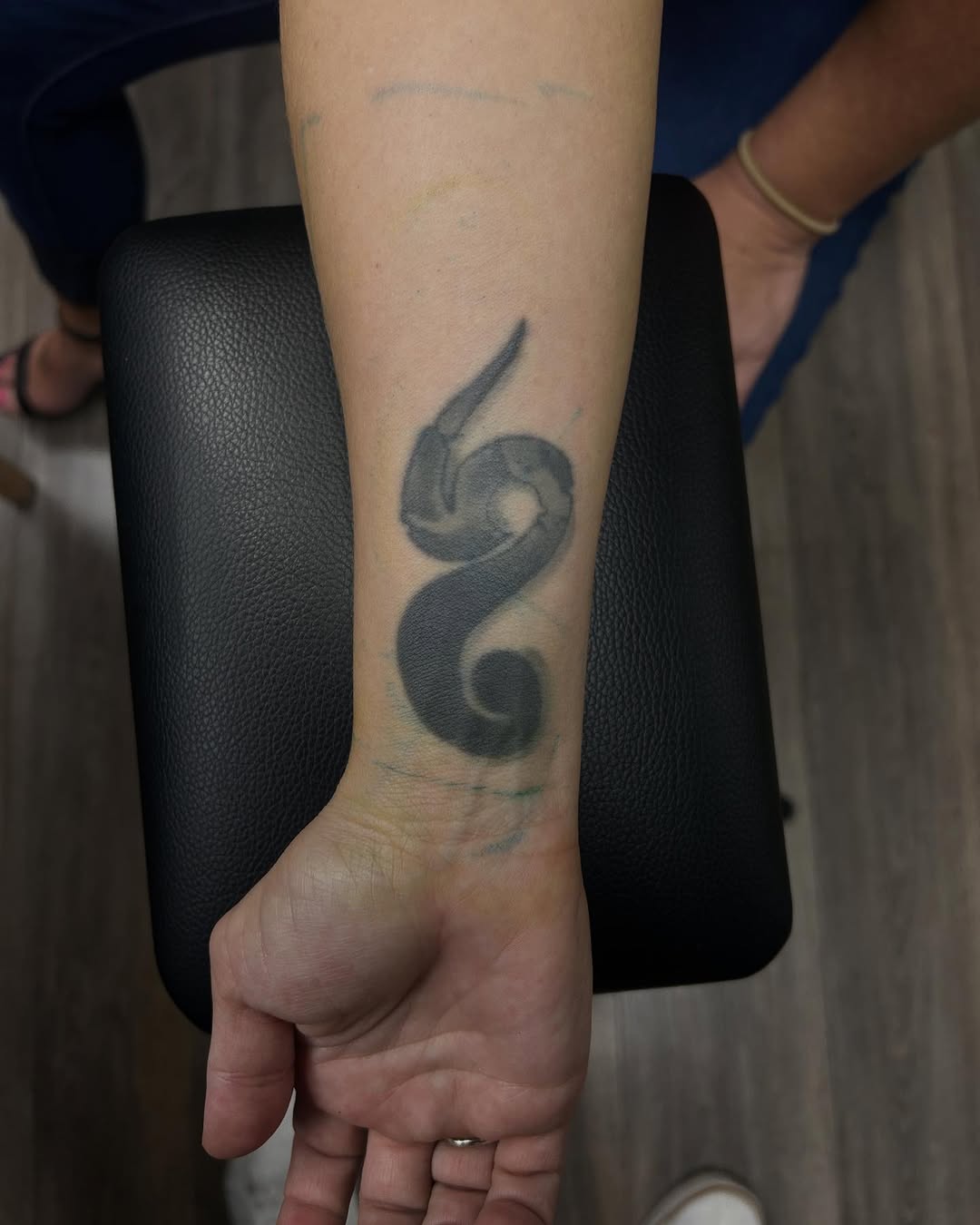 Color Seahorse Cover-Up Tattoo