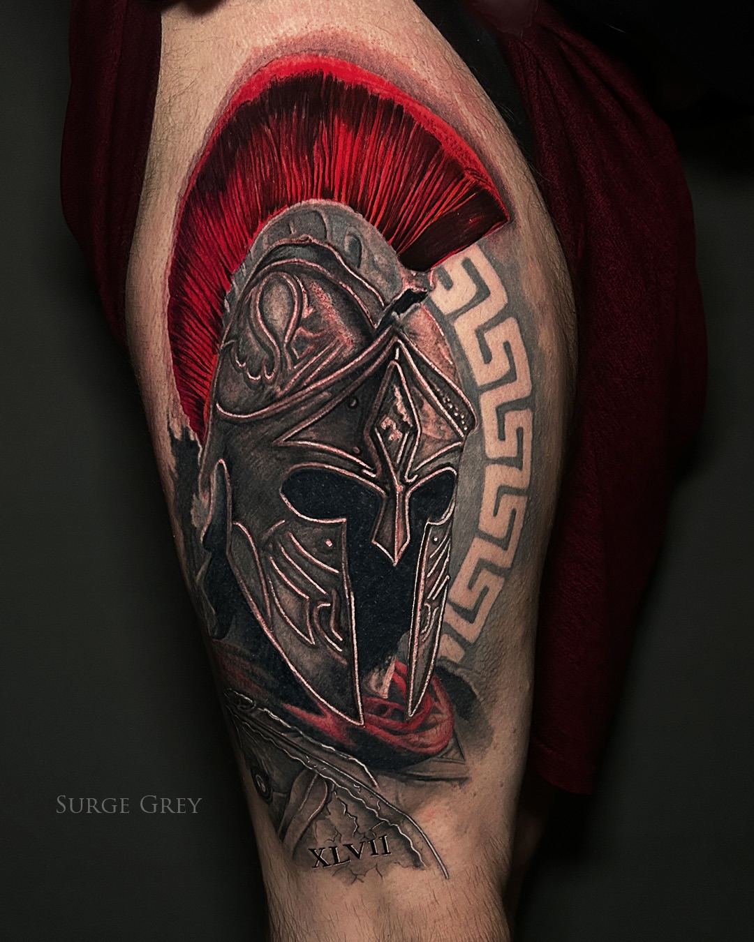Spartan Helmet Warrior Tattoo