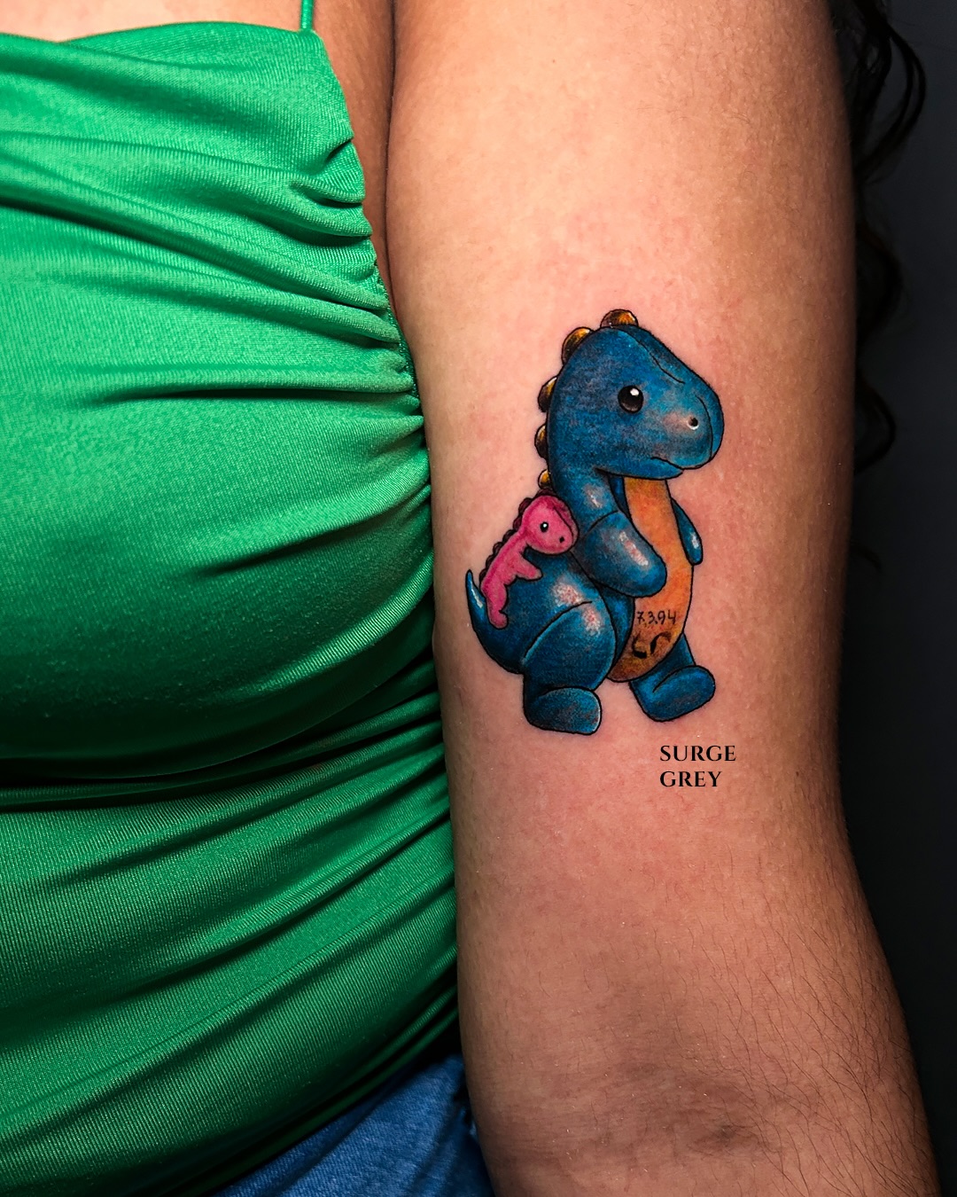 Cute Dinosaur Tattoo