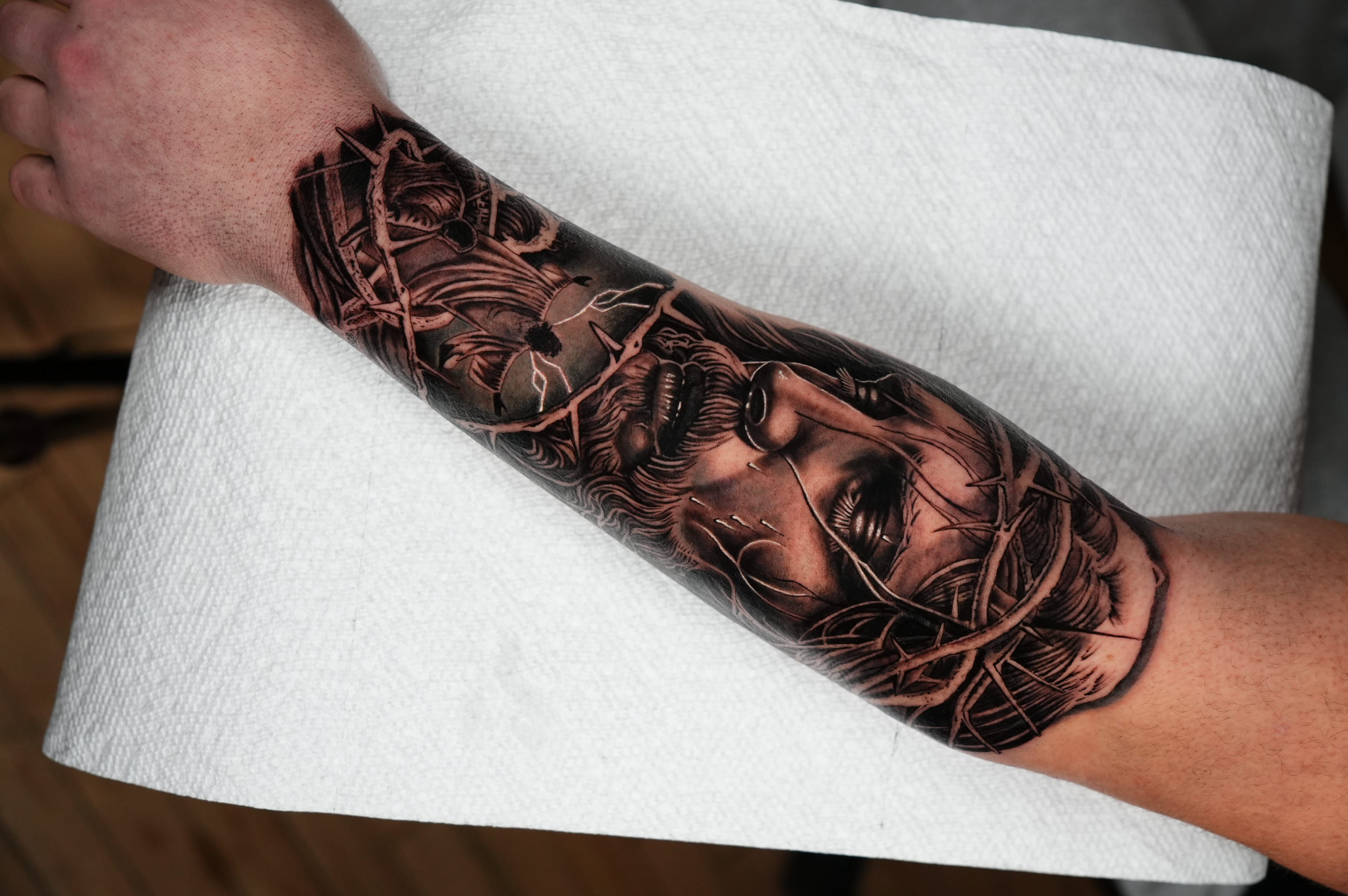 Crown of Thorns Jesus Tattoo