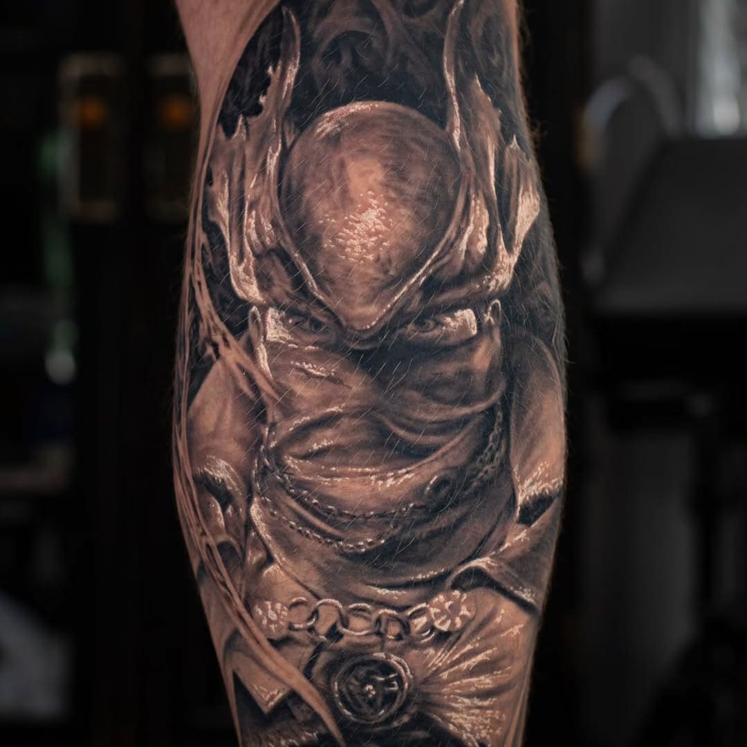 Dark Fantasy Creature Tattoo
