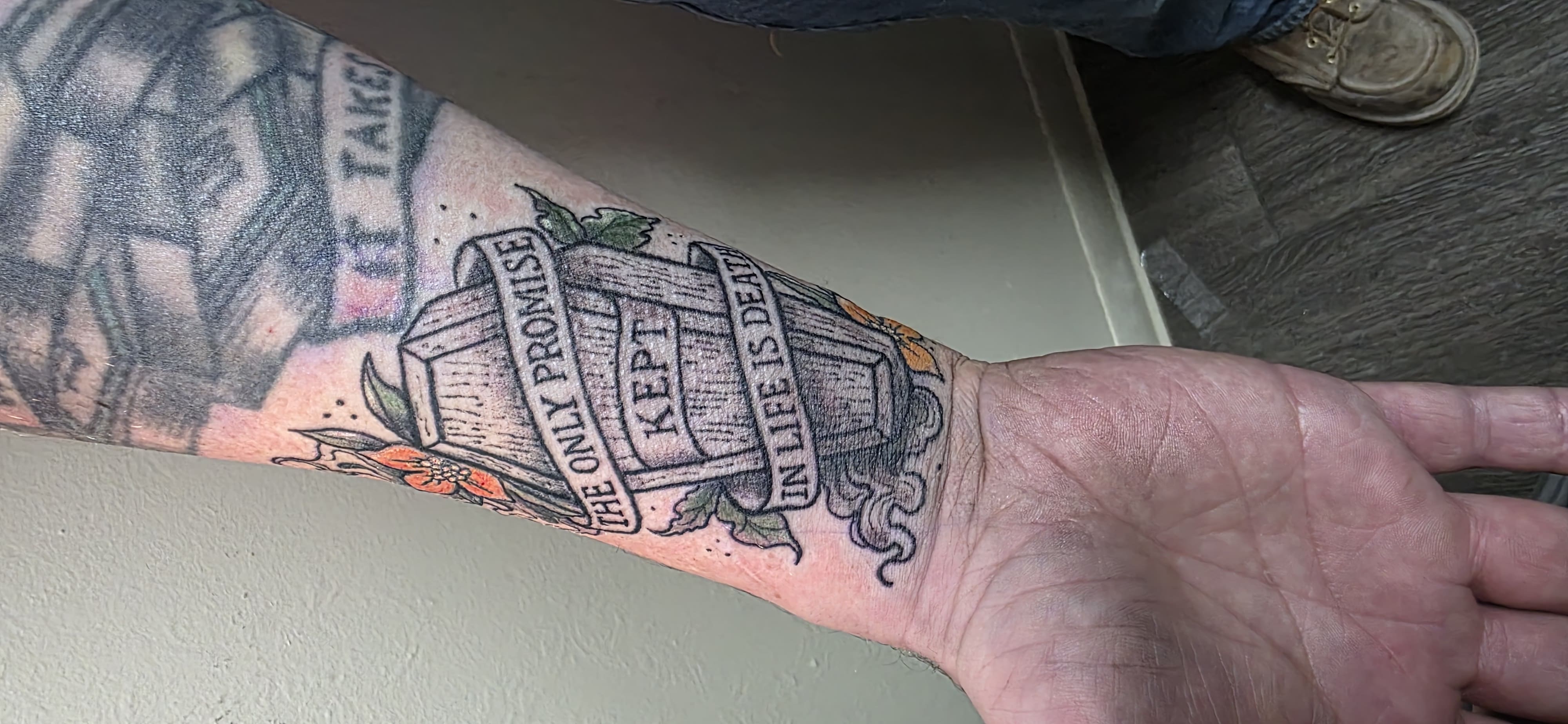 Coffin Quote Tattoo