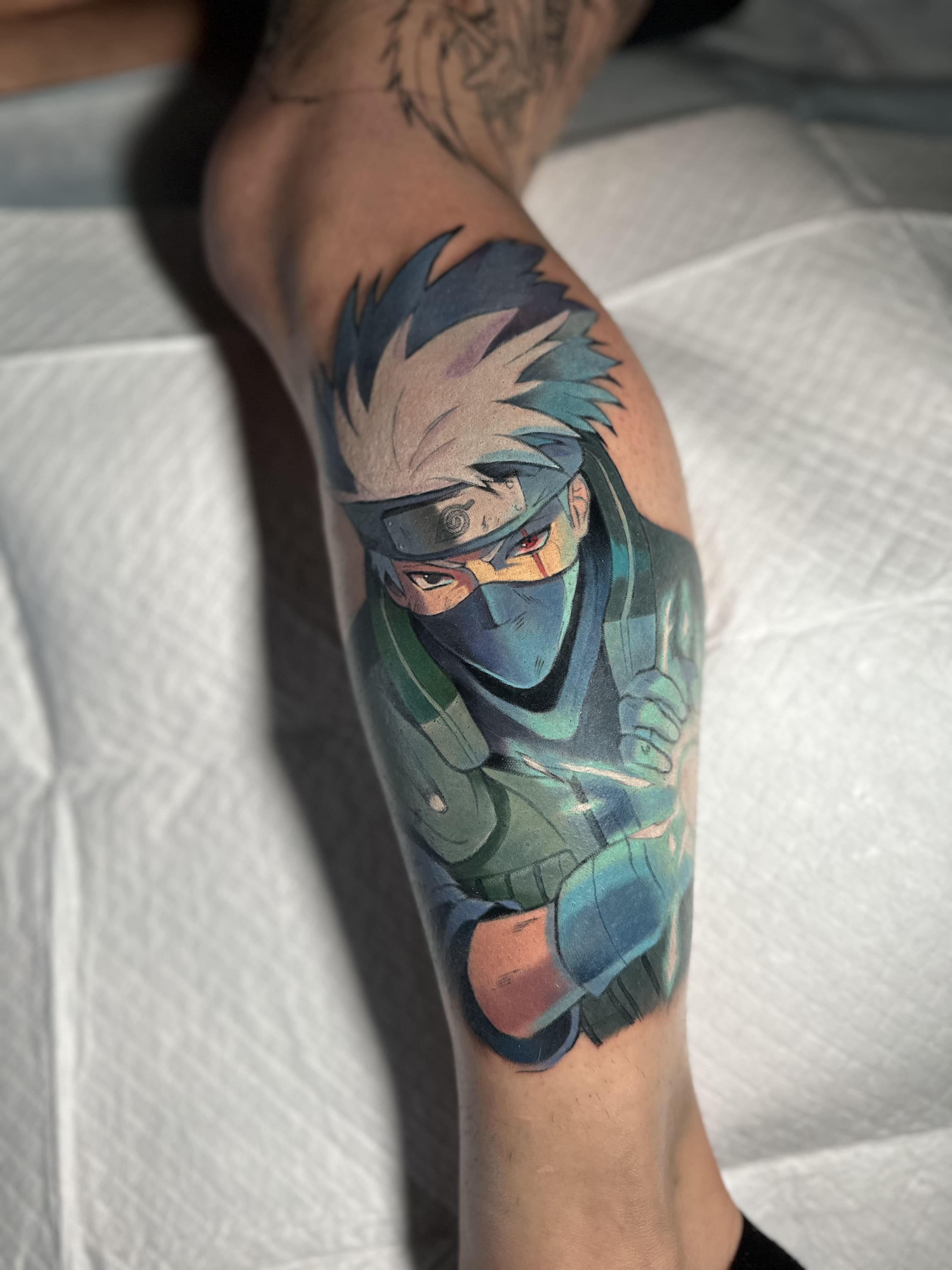 Kakashi Hatake Anime Tattoo (Naruto)