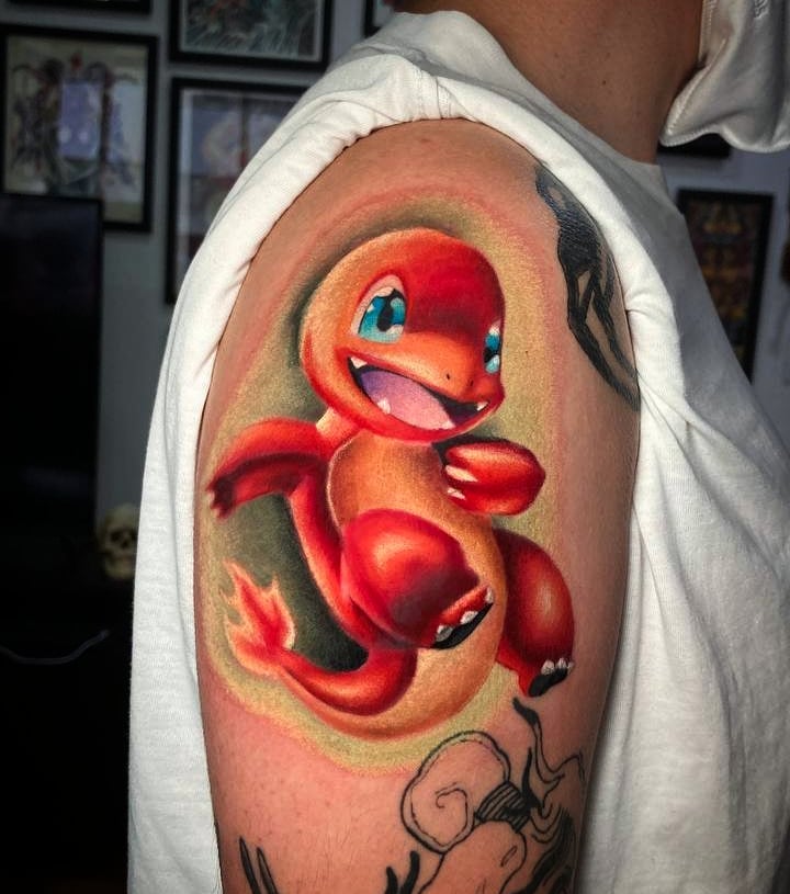 Playful Fire Lizard Portrait