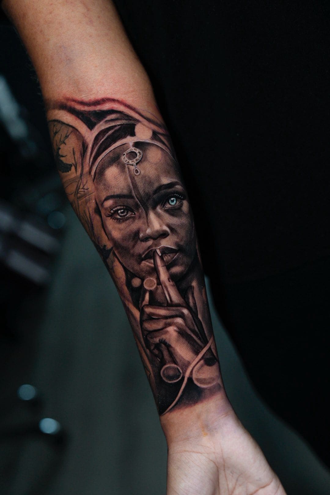 “Silence” Realism Tattoo