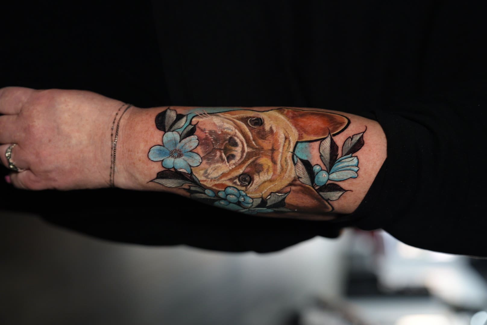 French Bulldog Color Tattoo