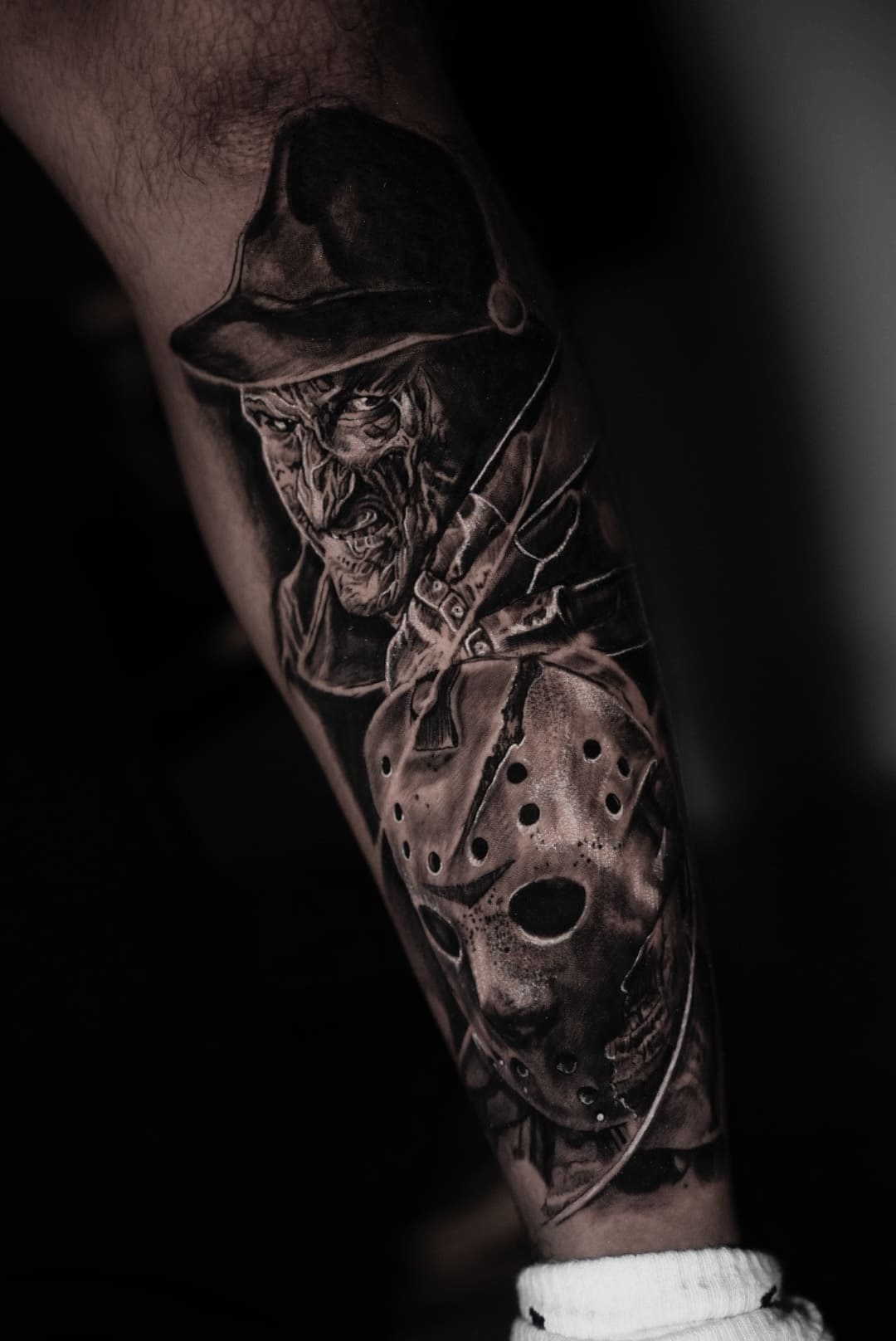 Horror Icons Black & Grey Piece