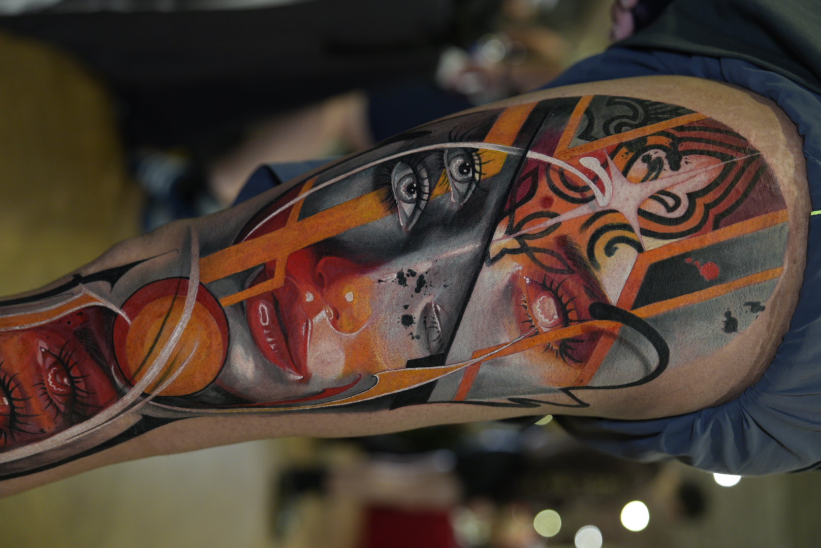 Abstract Portrait Color Composition