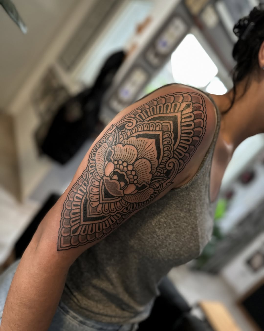 Ornamental Floral Shoulder Piece