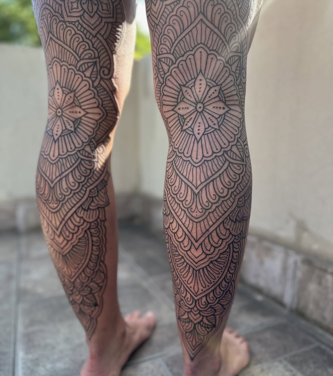 Full Body Ornamental Flow (Back & Legs Composition)