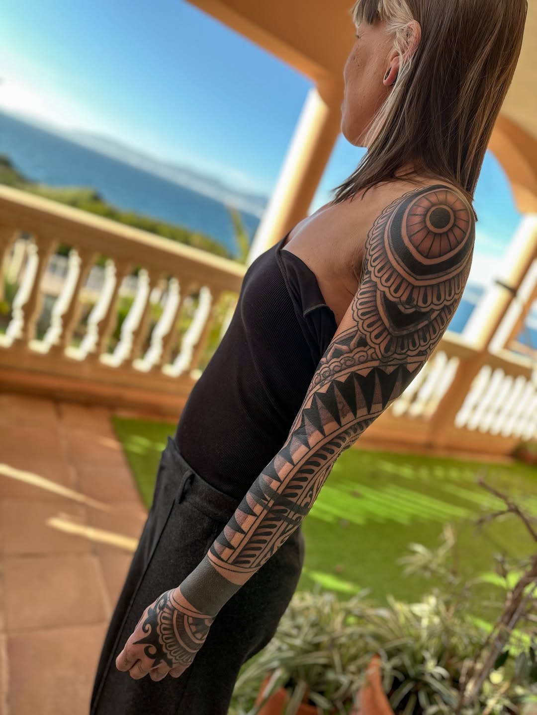 Geometric Ornamental Sleeve