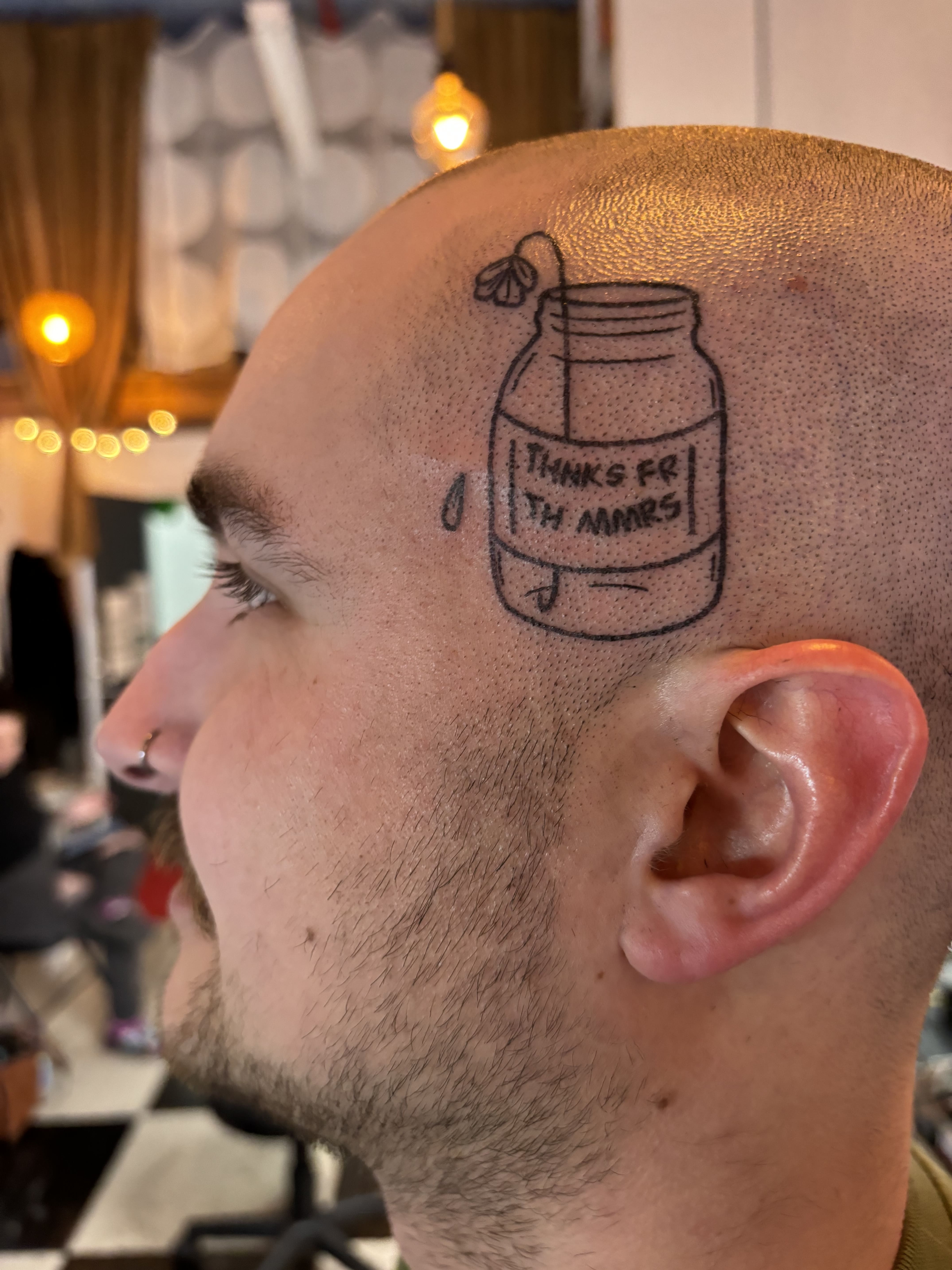 Bocal illustré au message ironique