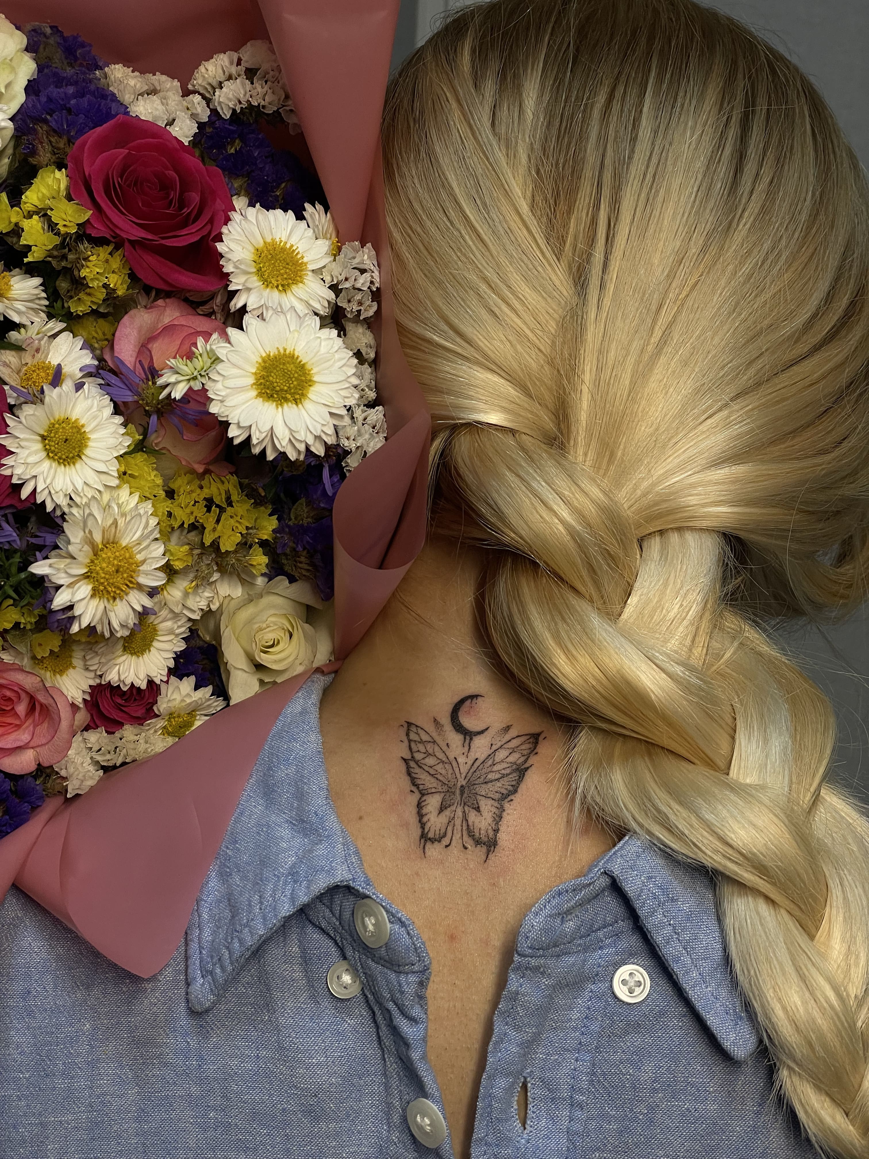 A Quiet Moment Between Wings and Moon