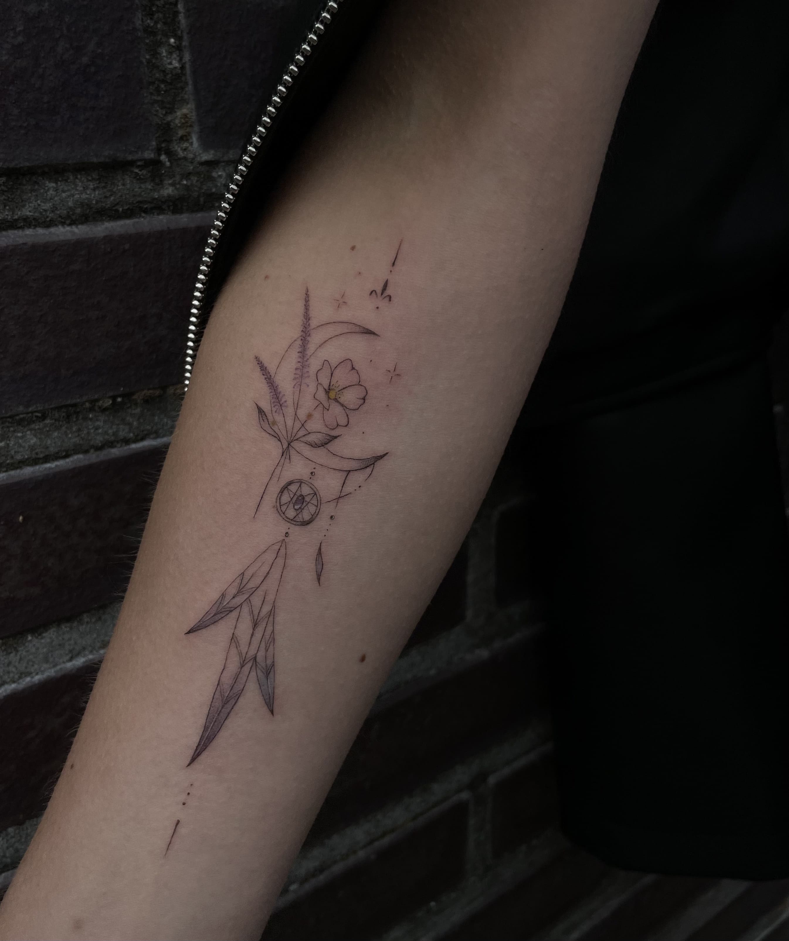 Delicate Botanical Dreamcatcher