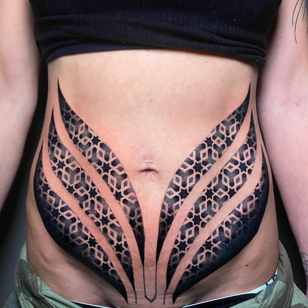 Abstract Geometric Blackwork