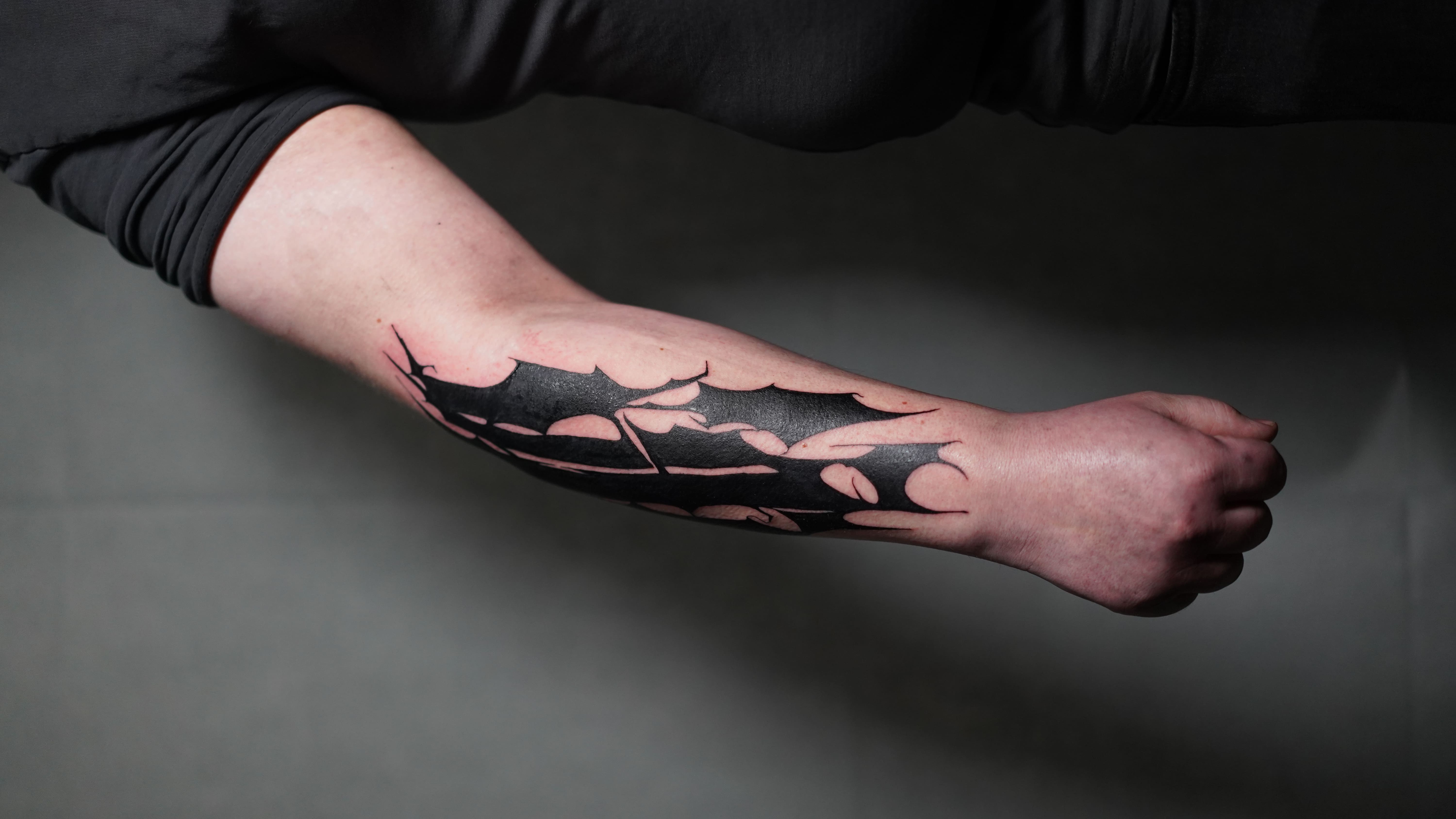 Ripped Blackwork Forearm