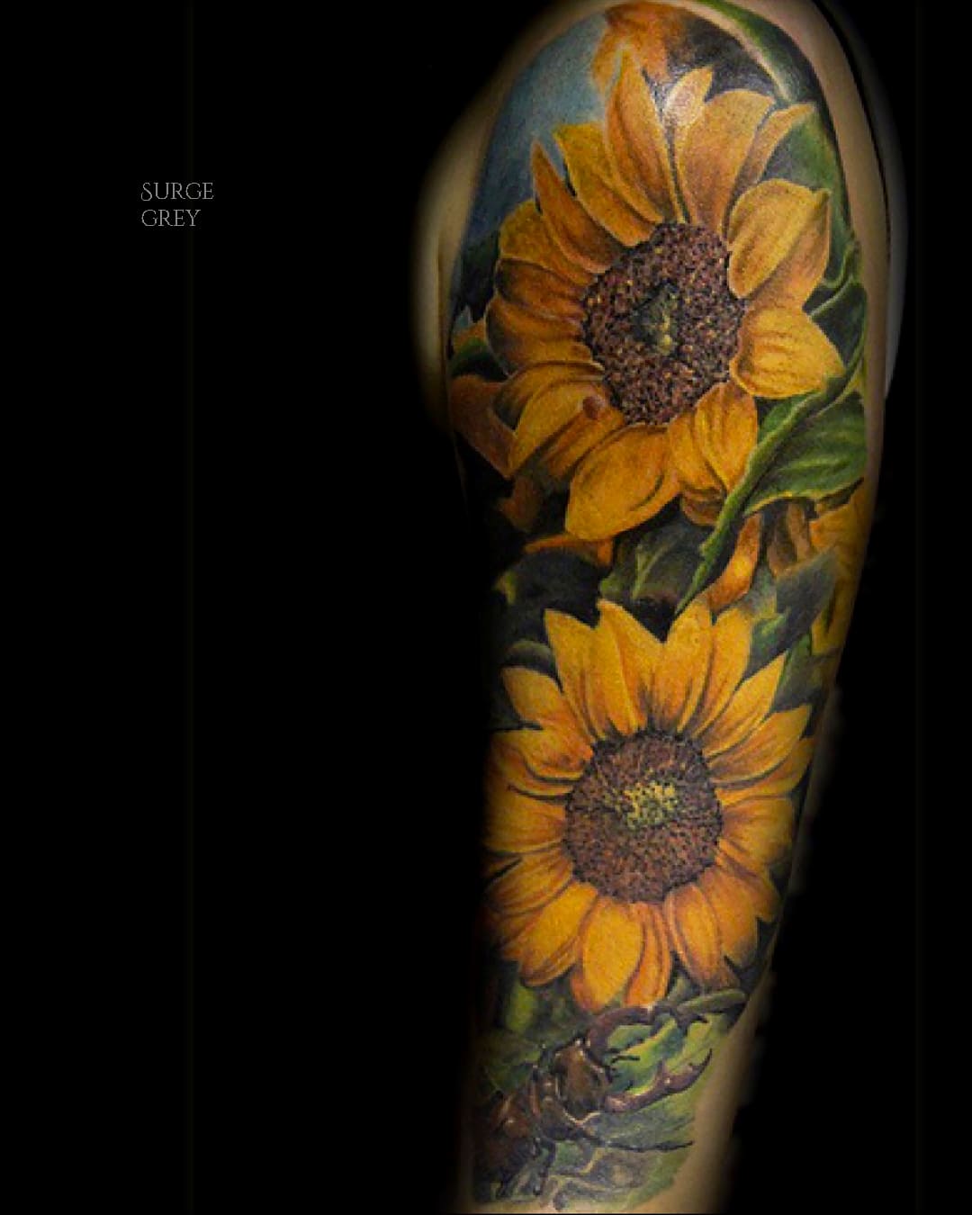Sunflower Realism Sleeve