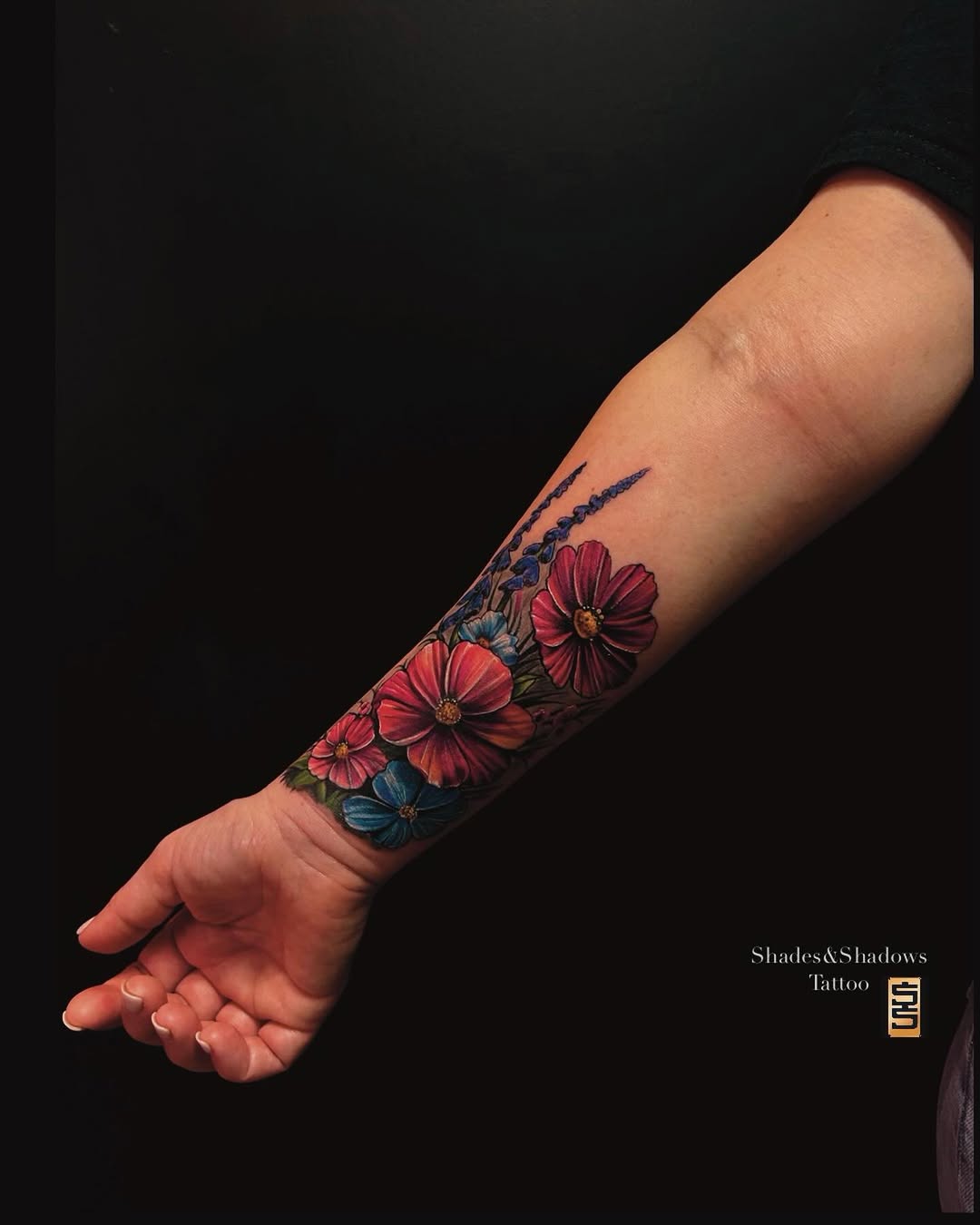 Colorful Wildflower Forearm