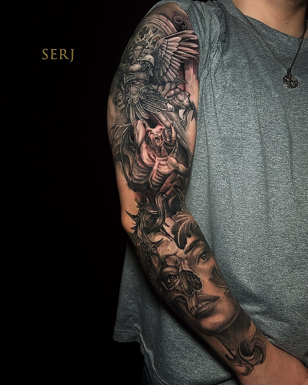 Archangel vs Demons Full Sleeve