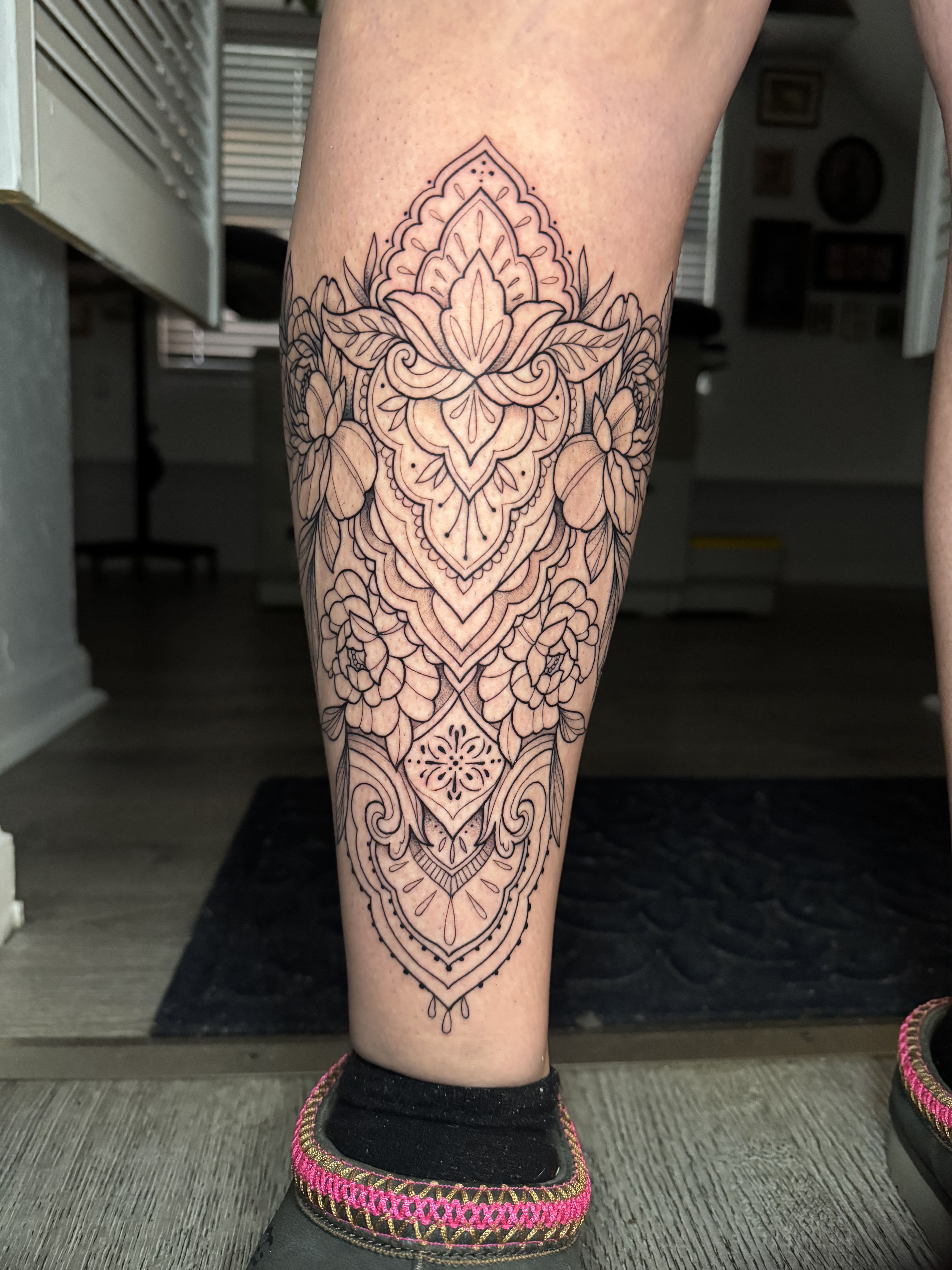Ornamental Mandala Calf Piece