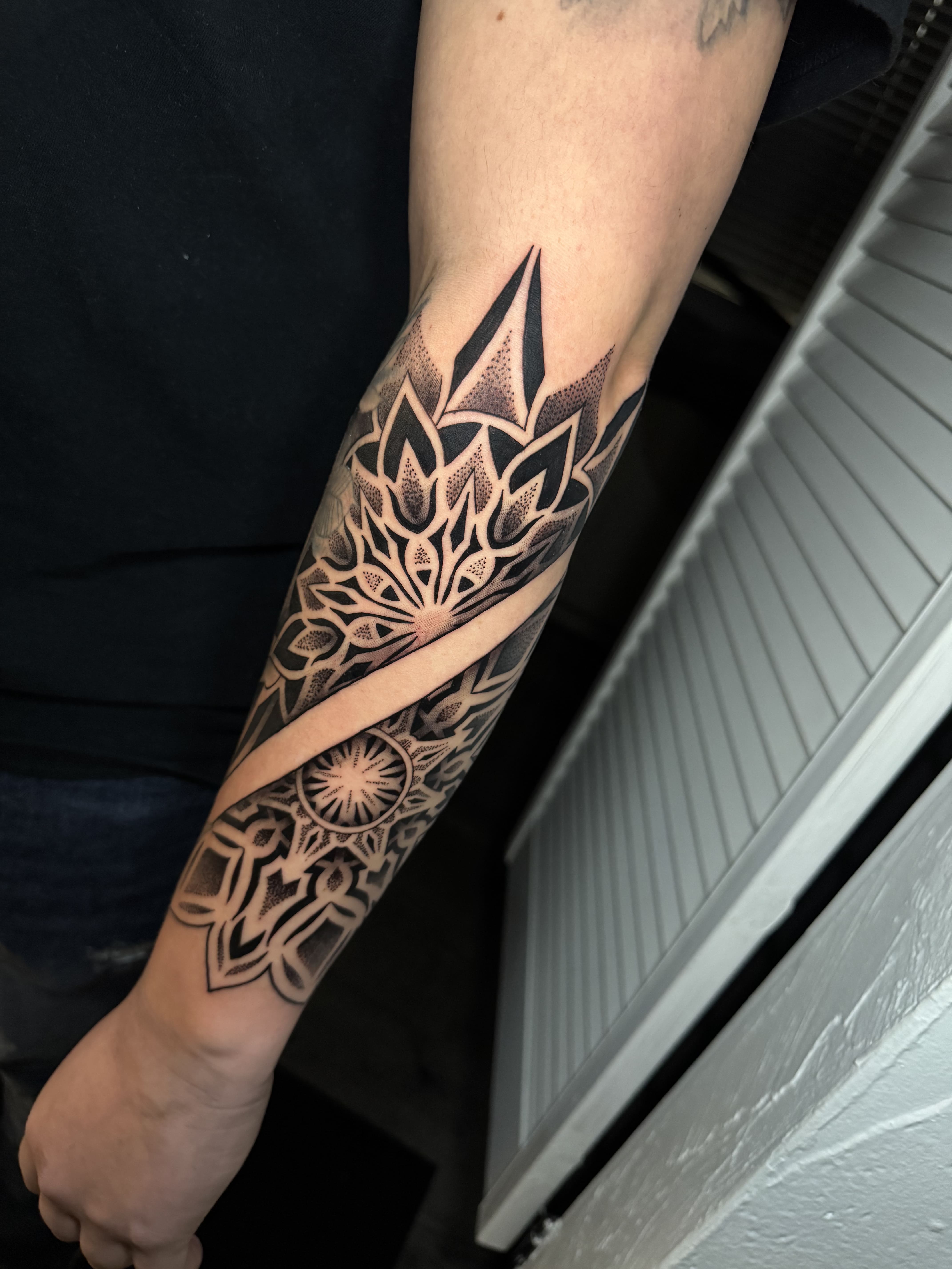 Geometric Ornamental Forearm Piece