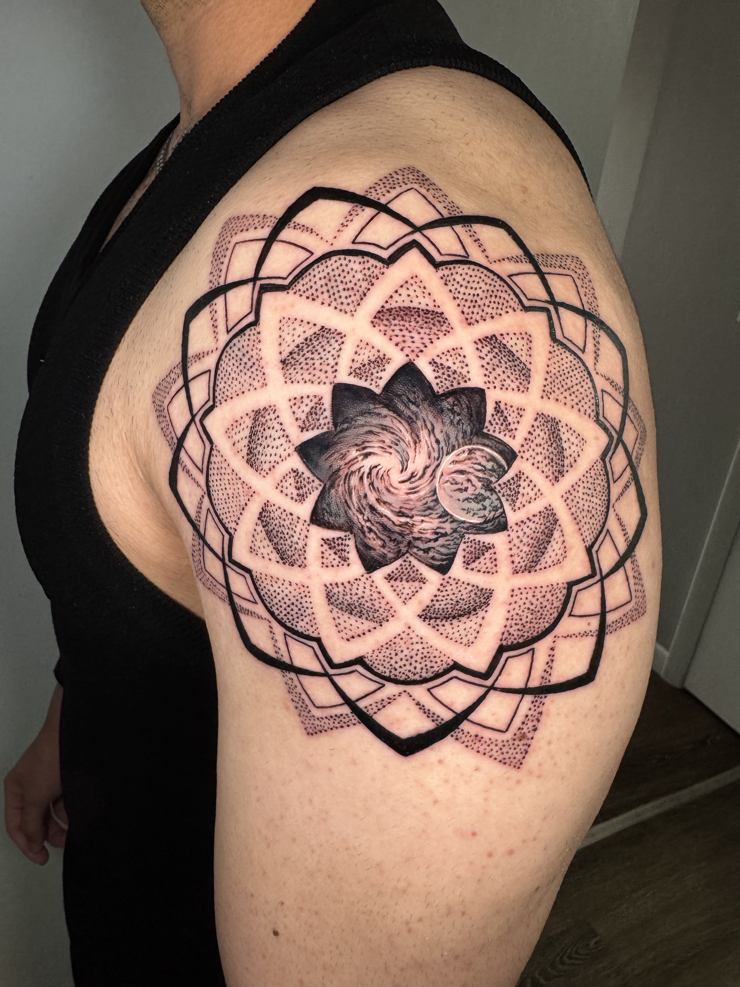 Cosmic Mandala Shoulder Piece