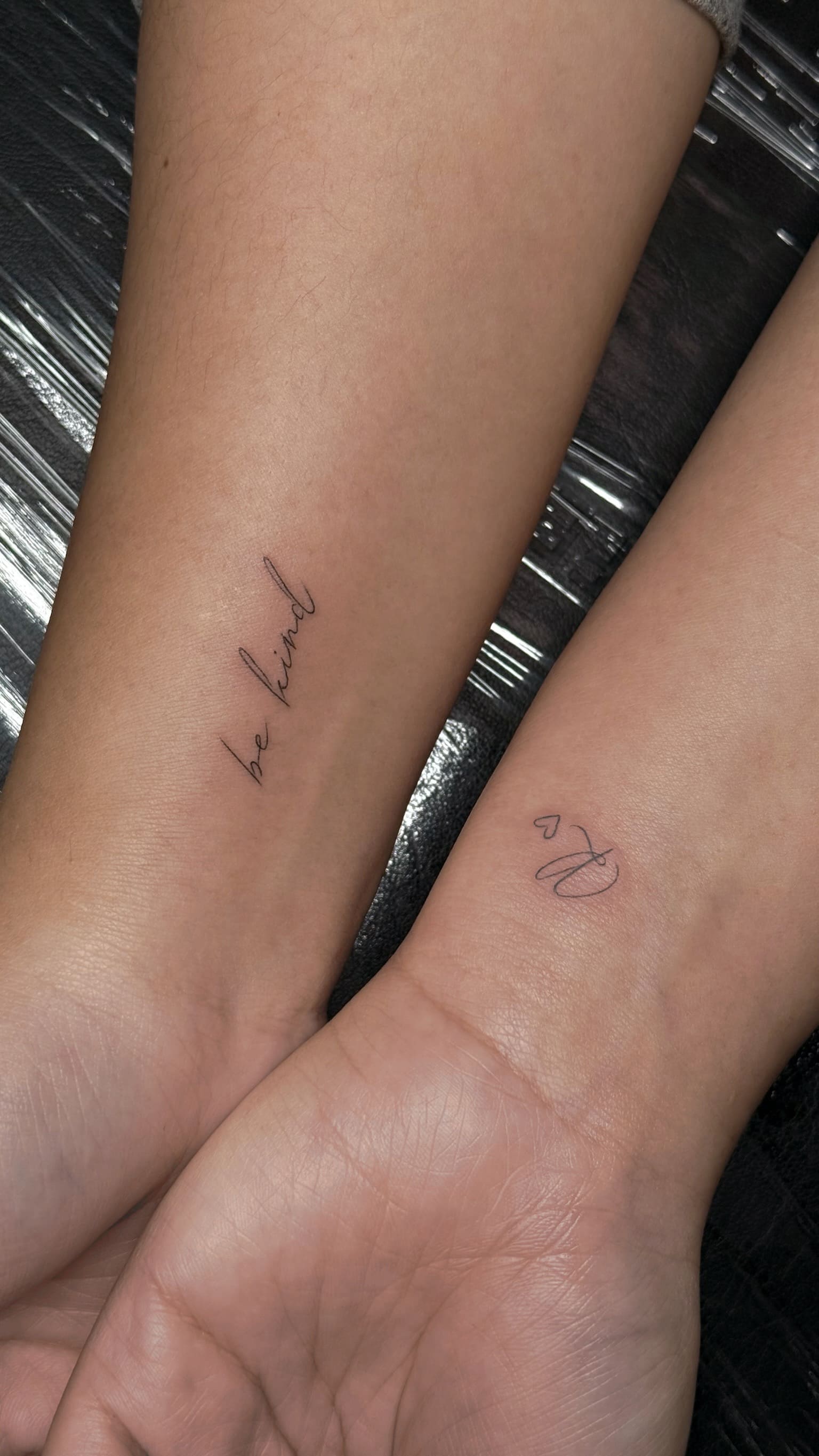 Minimal Matching Wrist Tattoos