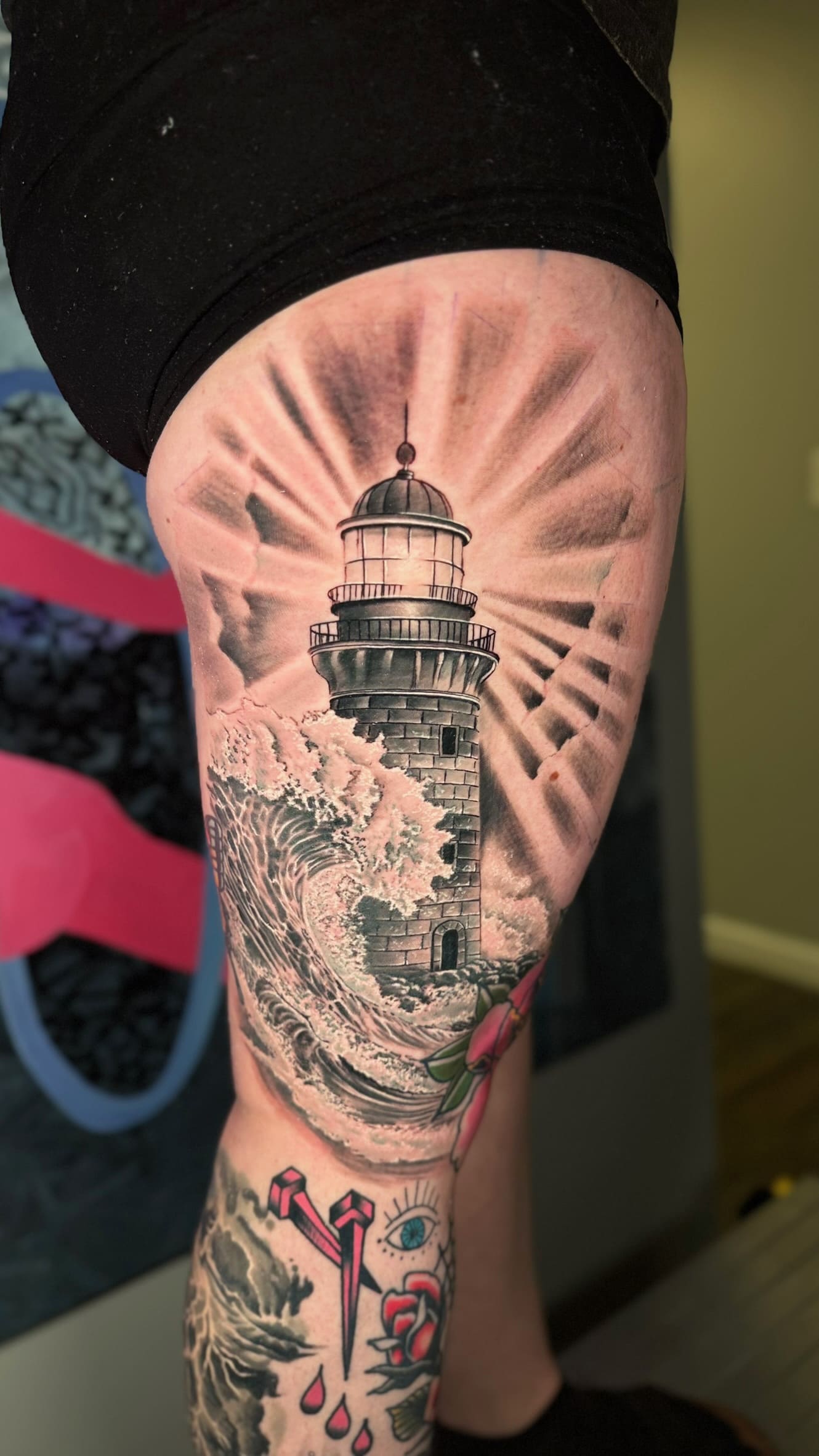 Lighthouse Through the Storm