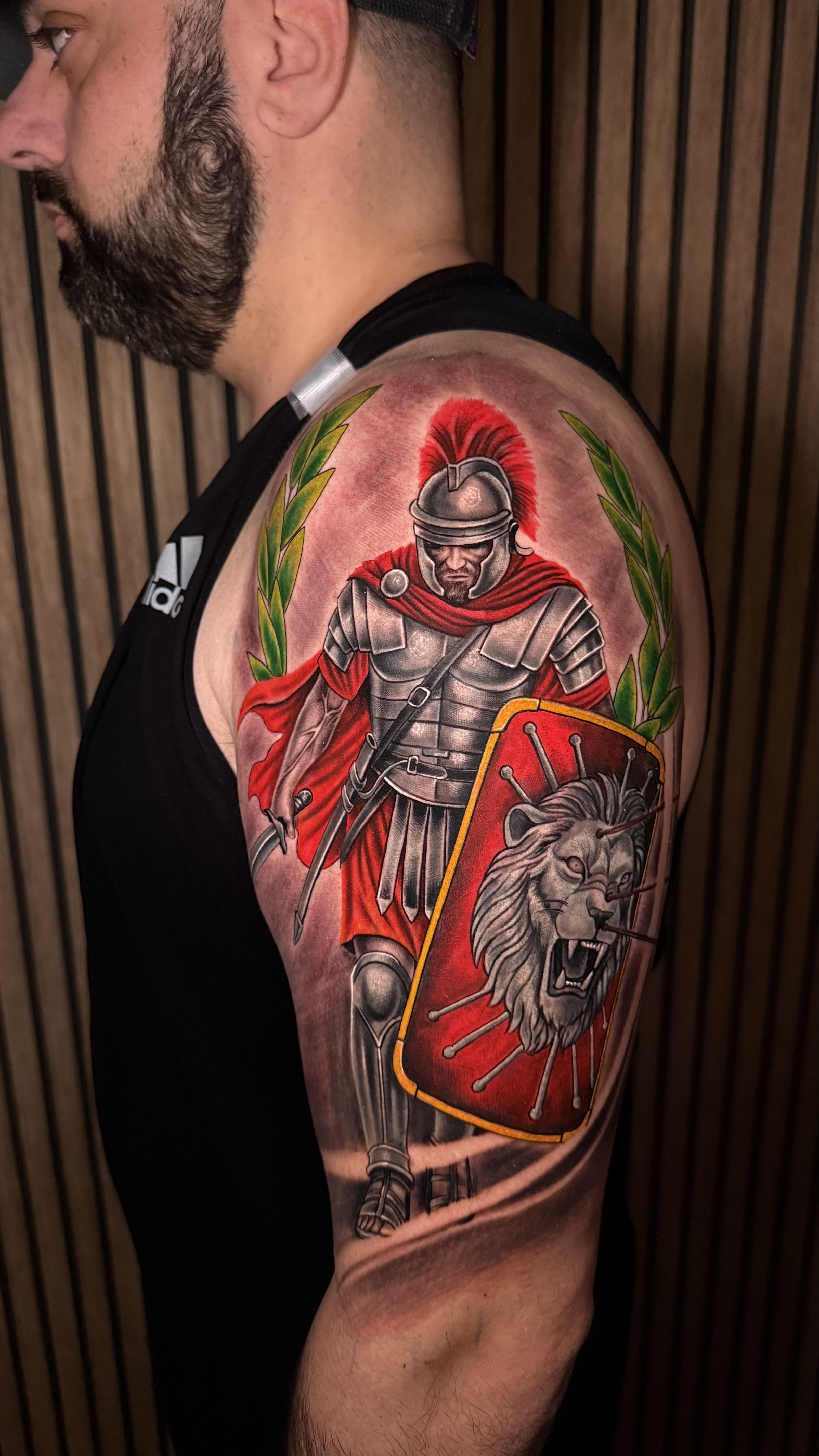 Roman Legionary with Lion Shield