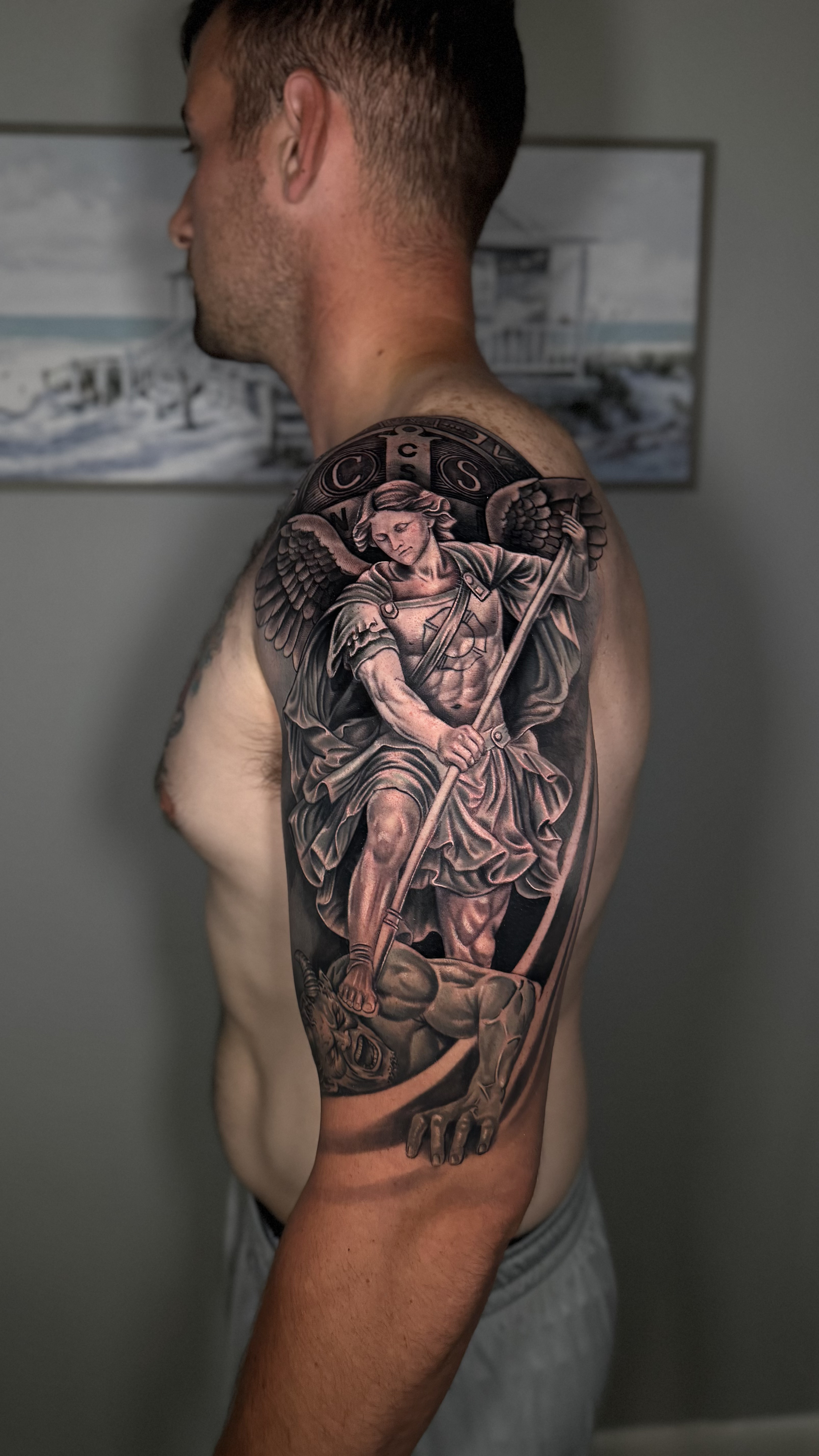 Archangel Michael Defeating the Devil