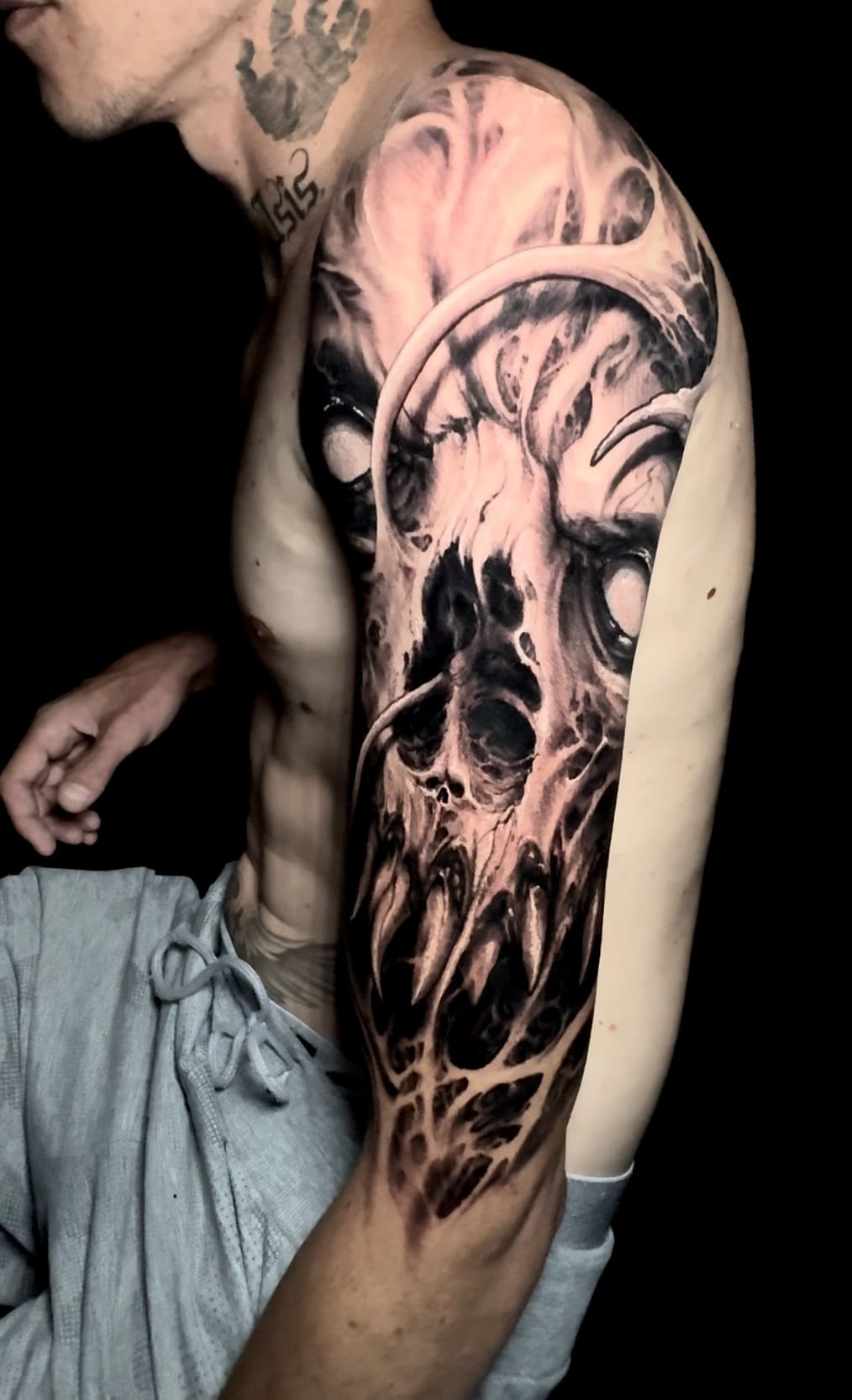 Nightmare Skull Horror Tattoo
