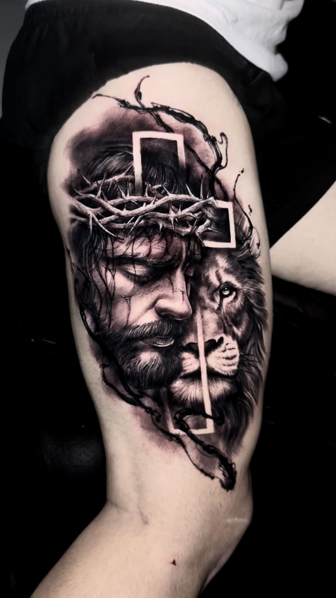 Jesus Christ and Lion of Judah