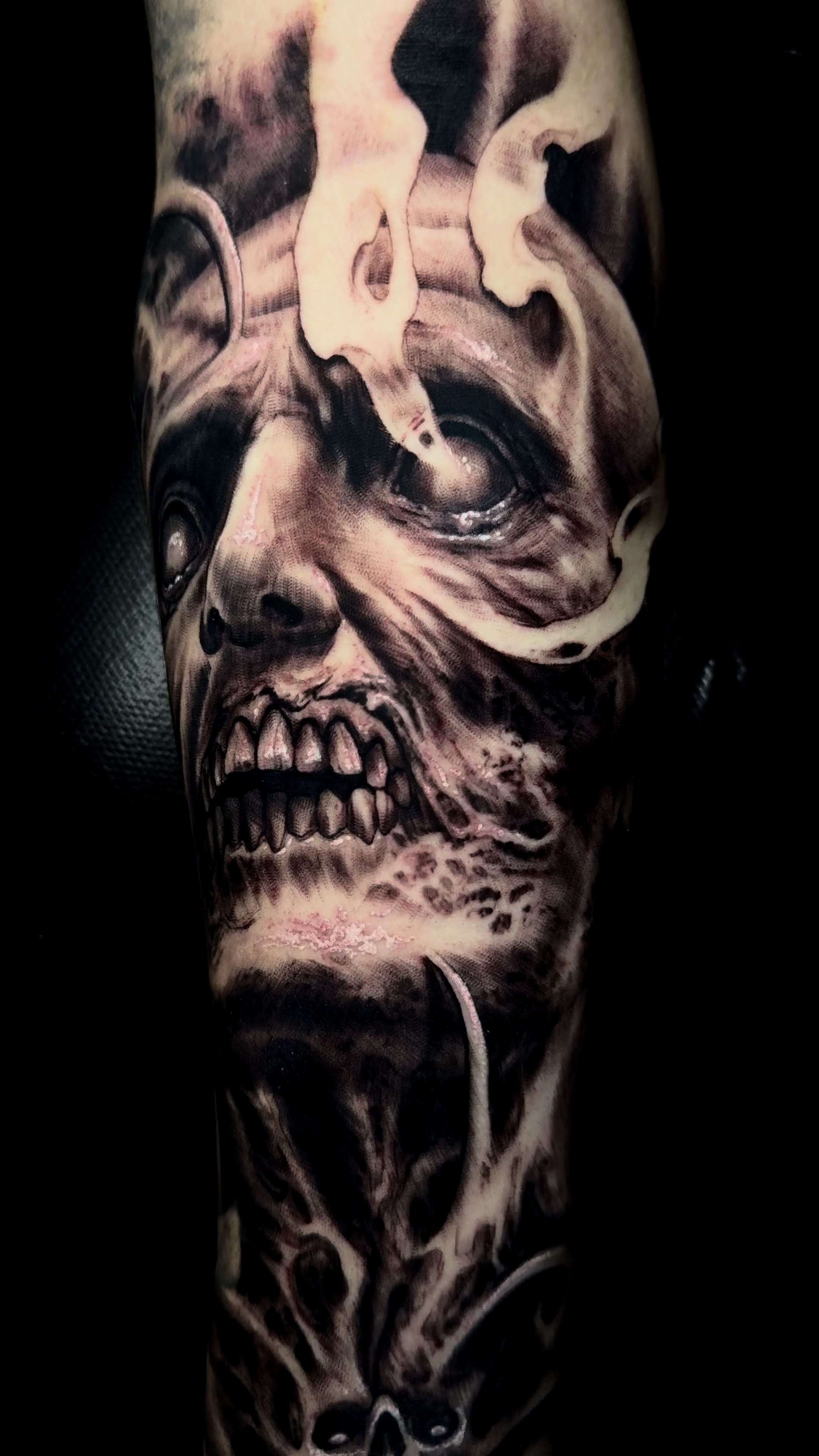 Demonic Zombie Horror Tattoo