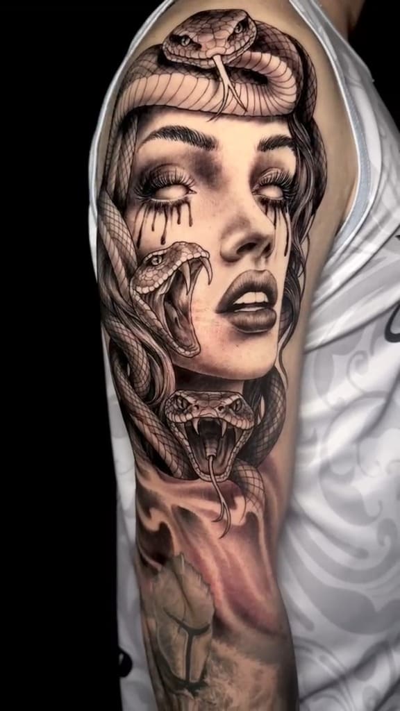 Medusa with Snakes